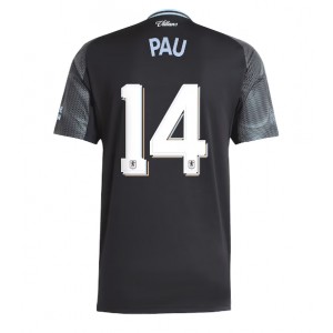 Aston Villa Pau Torres #14 Jalkapallovaatteet Vieraspaita 2025-26 Lyhythihainen